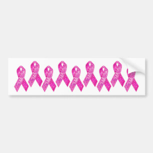 Pink Ribbon Sparkle gifts Bumper Sticker