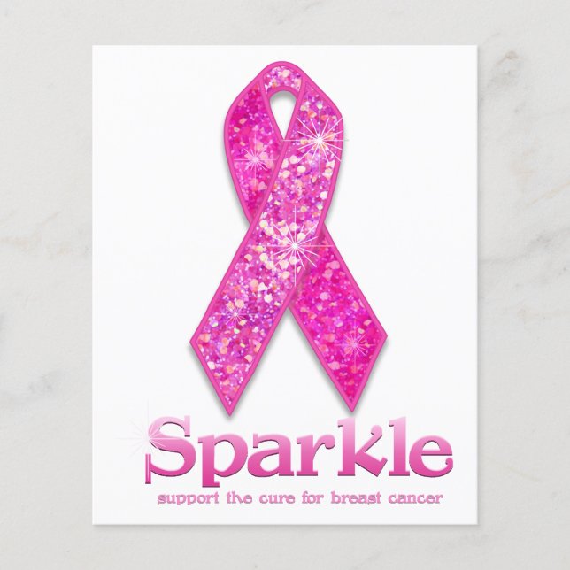 Pink Ribbon Sparkle gifts Flyer (Front)