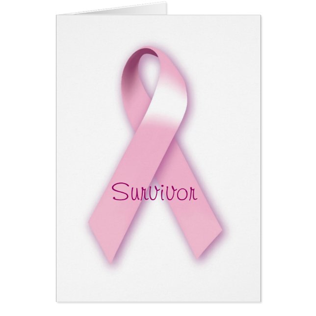 Pink Ribbon Survivor Card (Front)