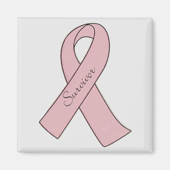 Pink Ribbon Survivor - Magnet (Front)