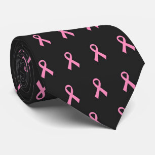 Pink ribbon tie
