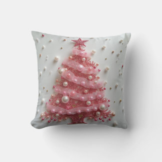 Pink Ribbon Tree Cushion