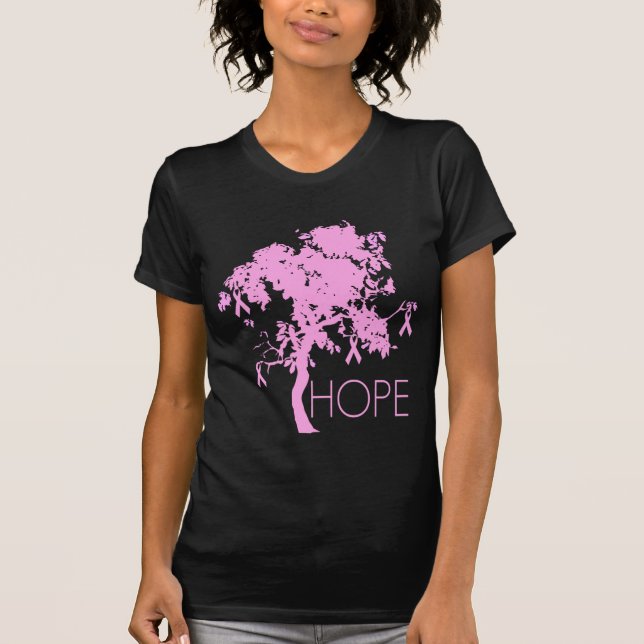 Pink Ribbon Tree of Hope T-Shirt (Front)