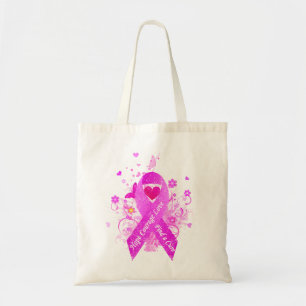 Pink Ribbon Vintage Tote Bag