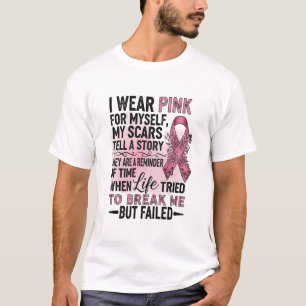 Pink Ribbon Volleyball Breast Cancer Awareness T-Shirt