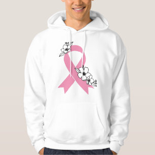 Pink Ribbon with Blossoms Sweatshirt