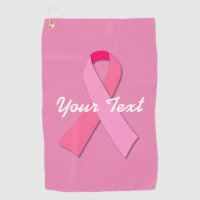 Pink Ribbon with Custom Text