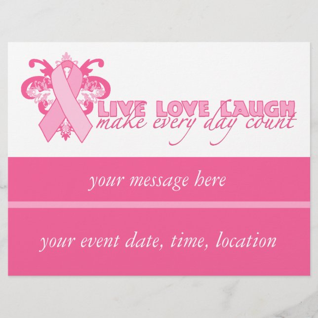 Pink Ribbons Every Day Flyer (Front)