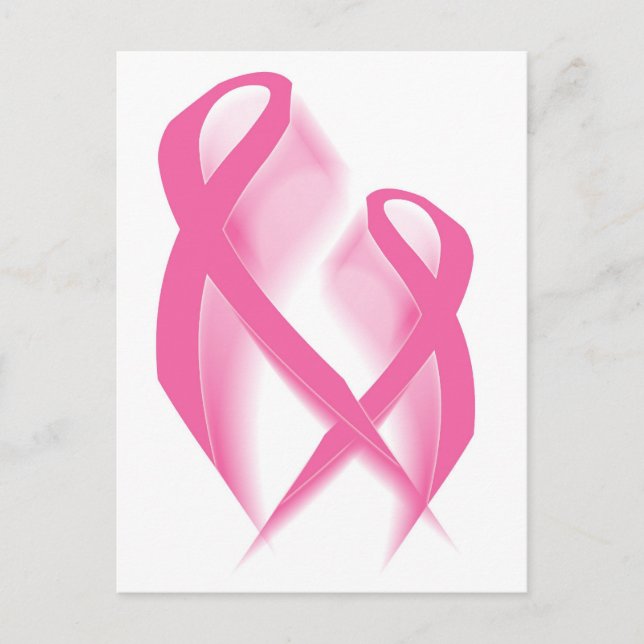 Pink Ribbons Postcard (Front)
