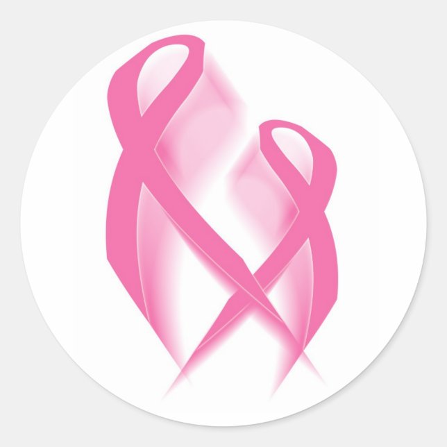 Pink Ribbons Sticker (Front)