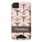 Pink RN Nurse Caduceus iPhone 4 4s Case-Mate Cover