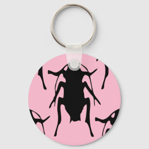 Pink Roaches Key Ring