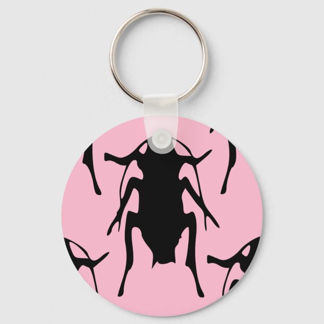 Pink Roaches Key Ring (Front)