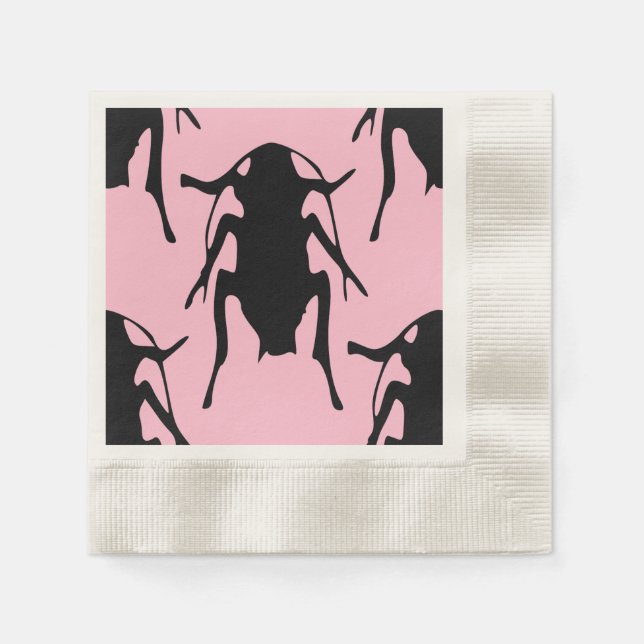pink roaches napkins (Front)