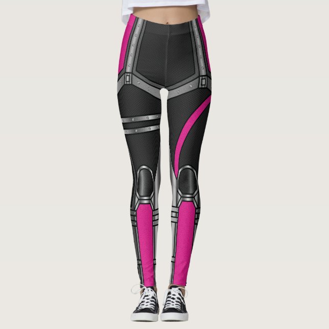 Pink Robot Armour Leggings (Front)