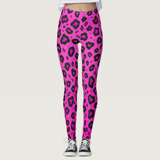 Pink rock girafe leggings