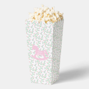 Pink Rocking Horse Girl Baby Shower Favour Box