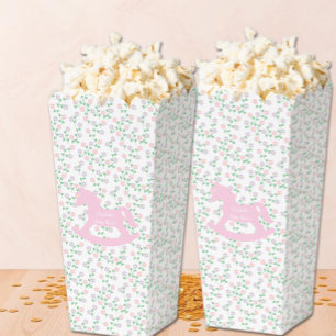 Pink Rocking Horse Girl Baby Shower Favour Box