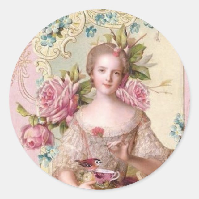 Pink Rococo Envelope Seal (Top10) (Front)