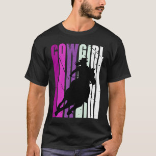 Pink Rodeo Cowgirl Birthday Country Girls Western  T-Shirt