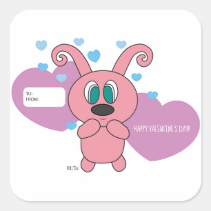 Pink Rollys Valentine's Day Sticker