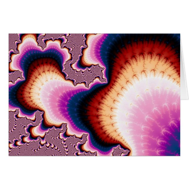 Pink Roots - Fractal Card (Front Horizontal)