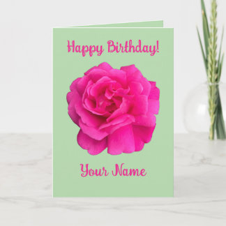 Pink Rose #6 Card