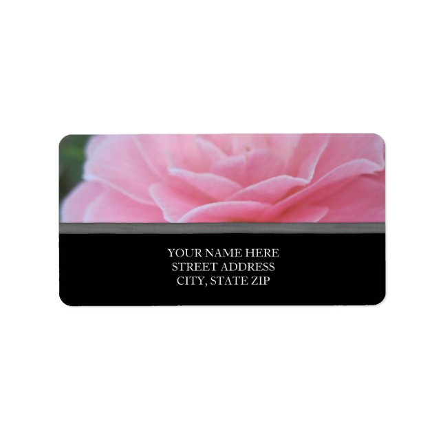 Pink Rose Address Labels (Front)