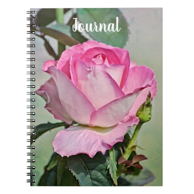 Pink Rose Art Journal Notebook (Front)