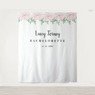 Pink Rose  Bachelorette Party Photo Backdrop Tapestry