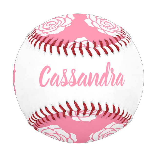 Pink Rose Baseball (Front)