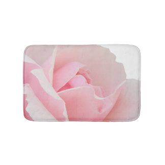 Pink rose bath mat