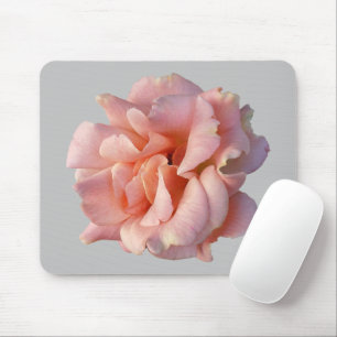 pink rose bloom mouse pad