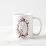Pink Rose Blush Floral Bridesmaid Coffee Mug<br><div class="desc">Pink Rose Blush Floral Bridesmaid Coffee Mug 
You can personalise the coffee mug by changing the name.  Please have a look on coordinating  designs of this wedding suite collection.</div>