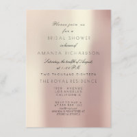 Pink Rose Blush Pastel Pearly Bridal Shower