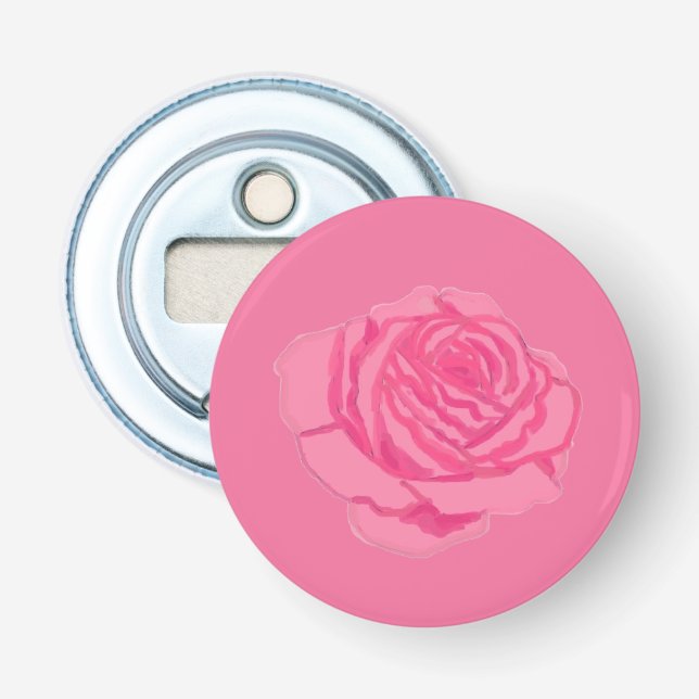 Pink rose bottle opener (Front)
