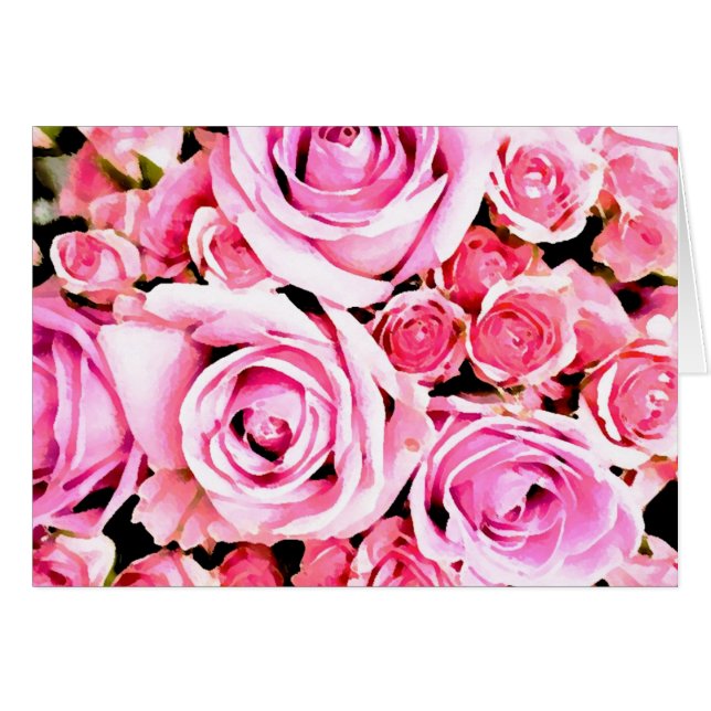 Pink rose bouquet (Front Horizontal)