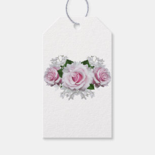 Pink Rose Bouquet Gift Tags