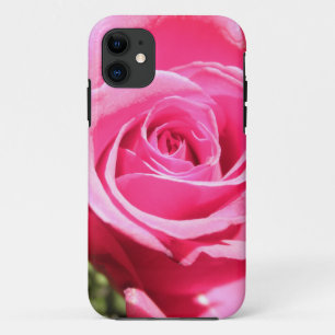Pink Rose Bud Flower Floral Photo iPhone 11 Case