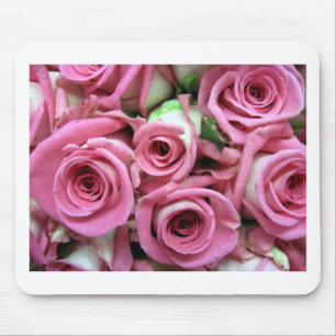 Pink Rose Buds Mouse Pad