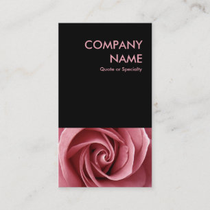 pink rose business card