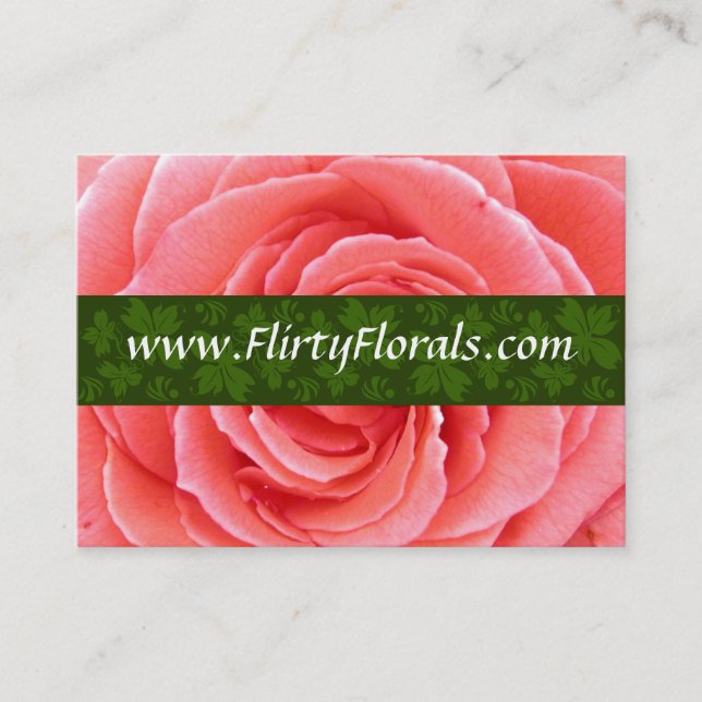 Pink Rose Business card (Front)