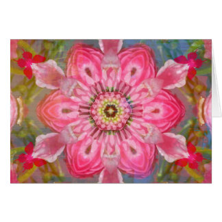 Pink Rose Butterfly Mandala