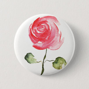 Pink Rose Button