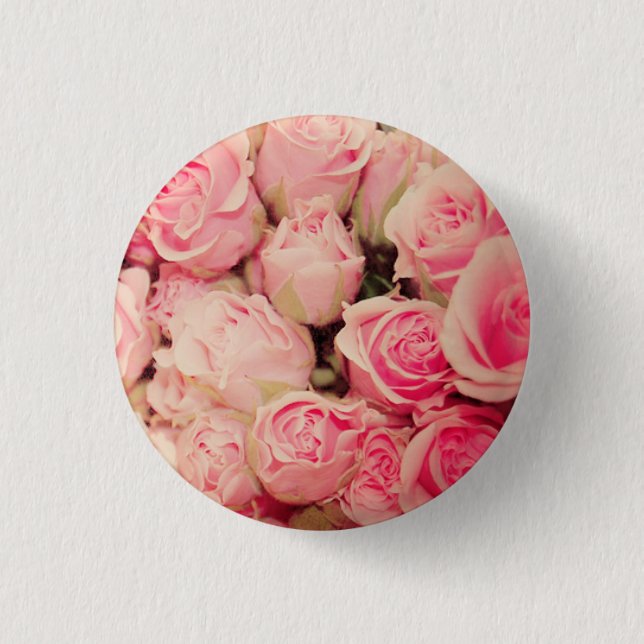 Pink Rose Button (Front)
