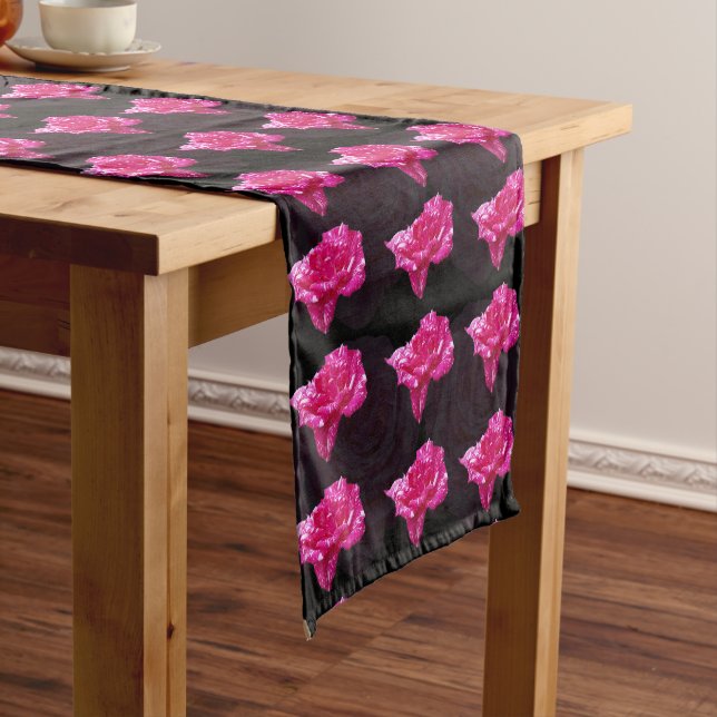 Pink Rose Candy,  Short Table Runner (In Situ)