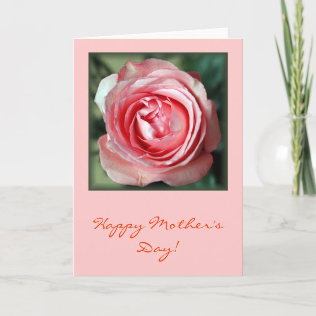 "Pink Rose" Card (Front)