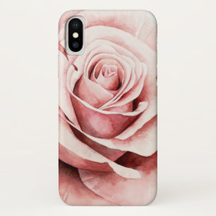 Pink Rose iPhone X Case