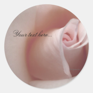 Pink Rose Cloud Wedding Invitations Seals