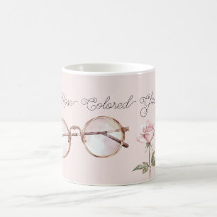 Pink Rose Colored Glasses Coffee Mug
